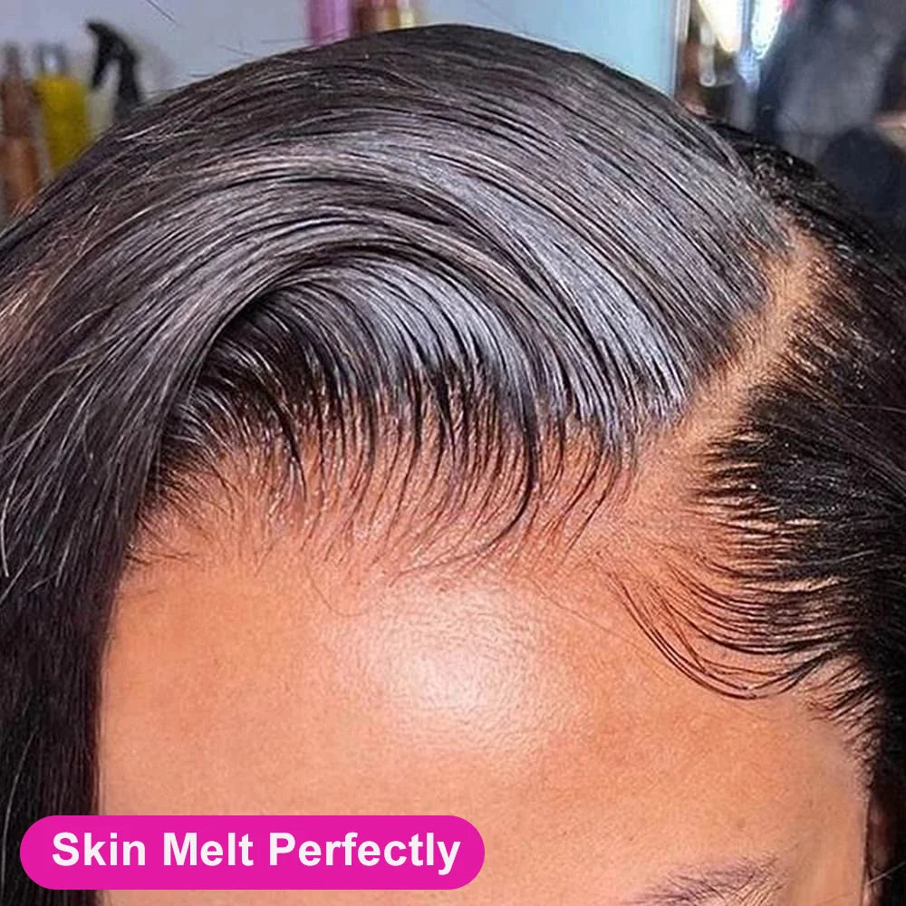 Pixie Cut 13x4 Transparent Lace Front Wigs For Women Short Bob Wig Brazilian Straight hd Lace Frontal Human Hair Wig 200 Density