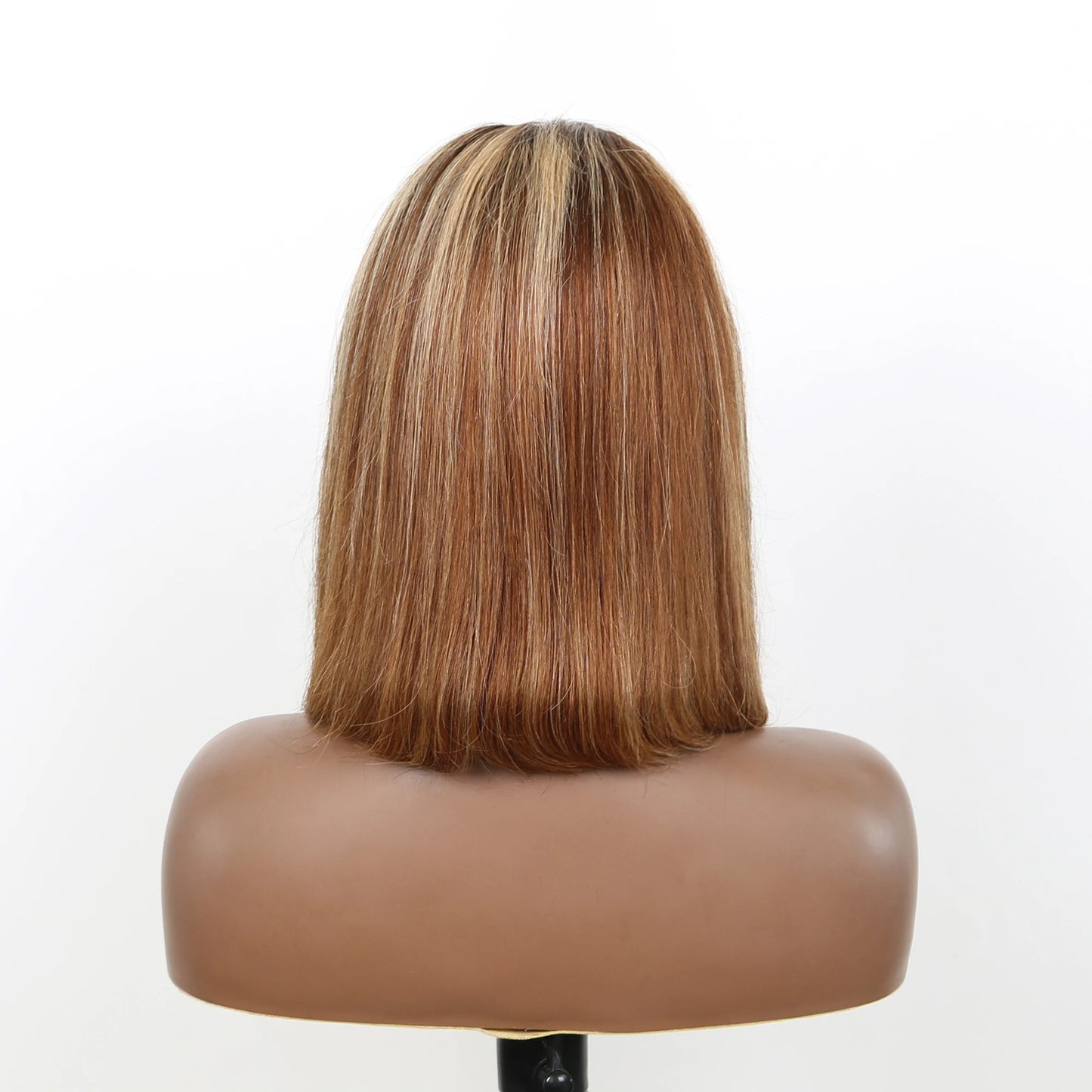Straight Highlight Glueless Wigs Human Hair Ready To Wear 6X4 Lace Frontal Honey Blonde Short Bob Brazilian Human Hair Wig