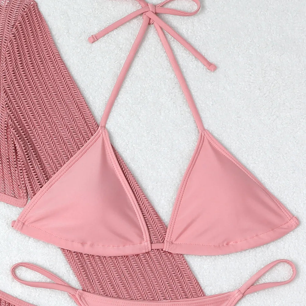 2025 Sexy Bikinis Female Swimsuits Women's Three-Piece Swimwear Beach Swim Wear Bathing Suits Brazilian Bikini Set Pool Bather