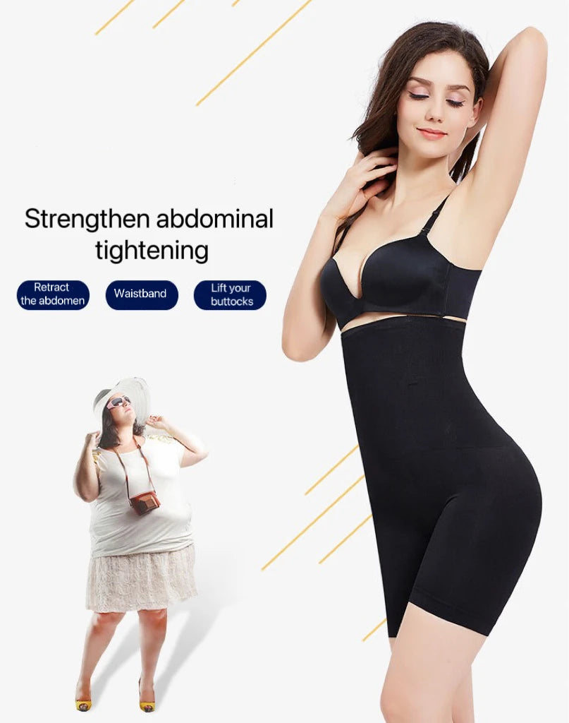 1pcs Women Belly Shaping Brief High Waist Lifting Hip Pants Slimming Panties Plus Size Postpartum Shaper Underwear Safety Panty