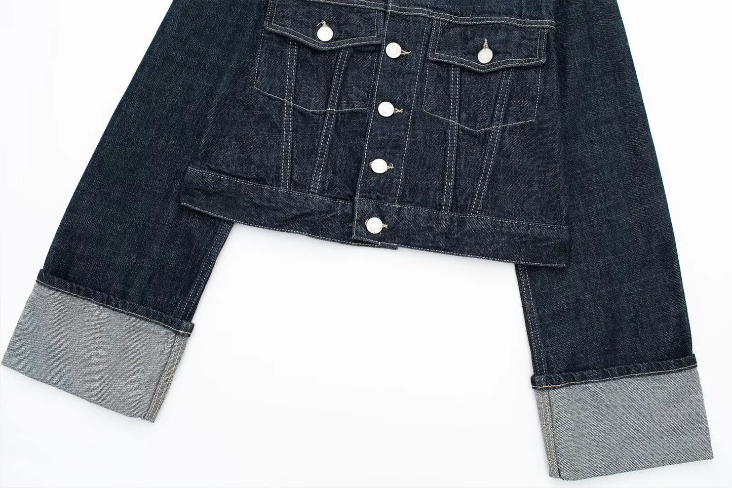 TRAFZA Women Vintage Denim Jacket Pant Sets Single Breasted Lapel Long Sleeve Coat Wide Leg Trousers Jeans High Street Outfits