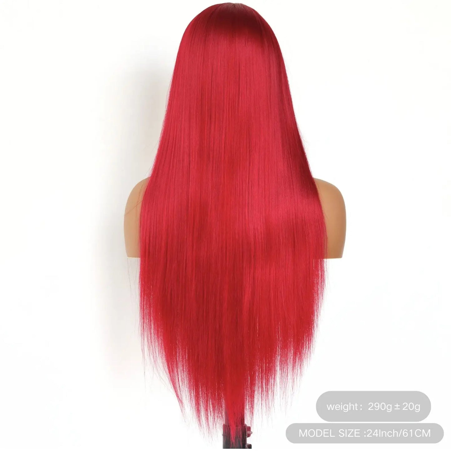 13X4 Burgundy Red Wig Long Straight Synthetic Lace Front Wig Dark Wine Colored Hair Lace Frontal Wigs for Women Party Cosplay