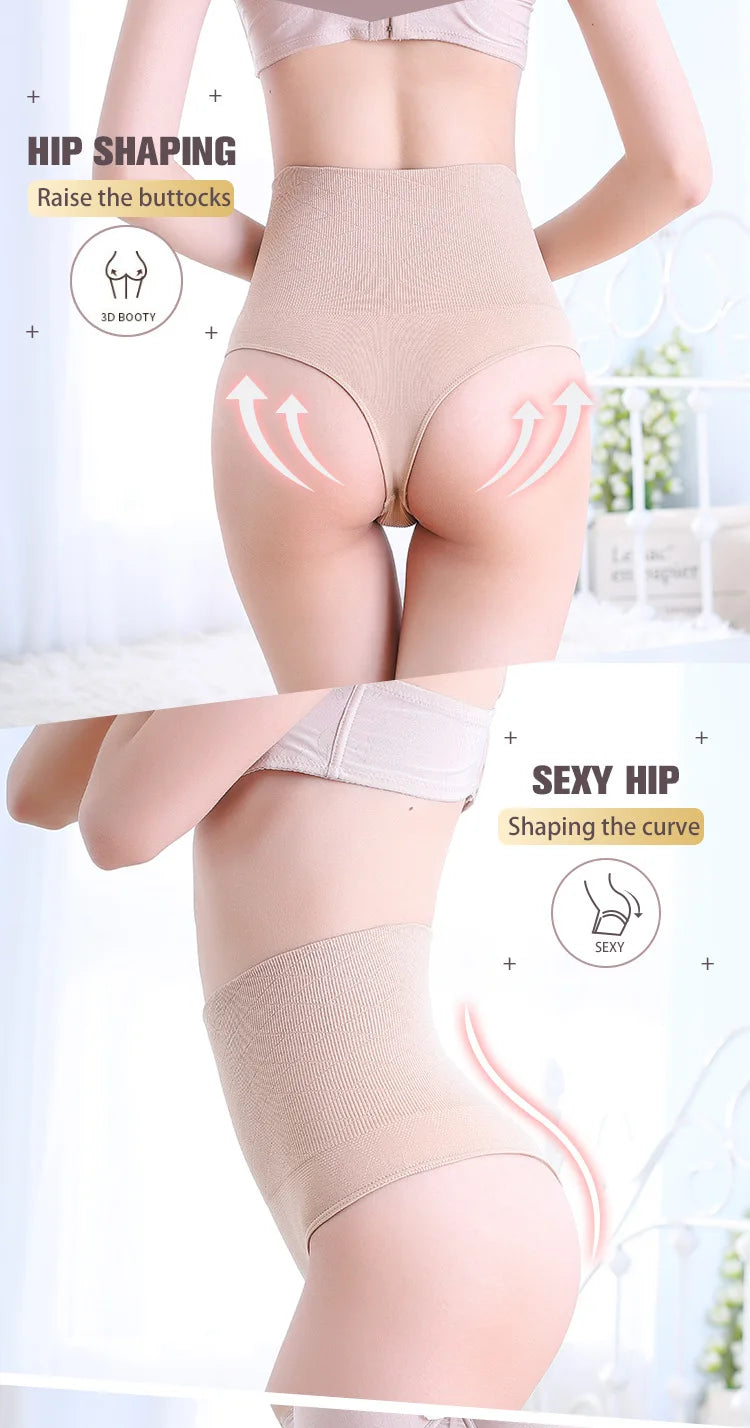High Waist Butt Lifter Women Sexy Thong Shaper Tummy Control Panties Shaping Underwear Waist Trainer Pulling Briefs Shapewear