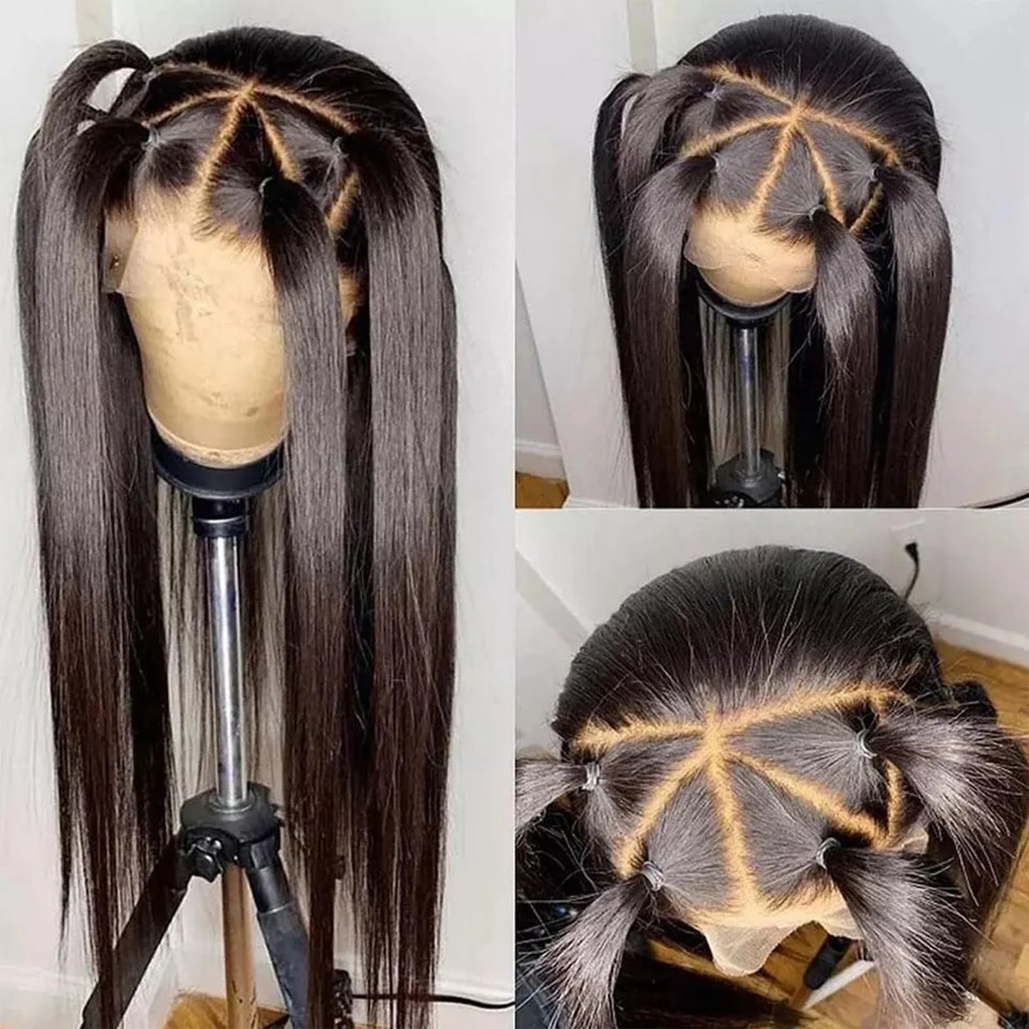28 30 Inch Straight 13x4 Lace Front Human Hair Wig For Women Brazilian Human Hair Remy Transparent HD Lace Wigs Human Hair