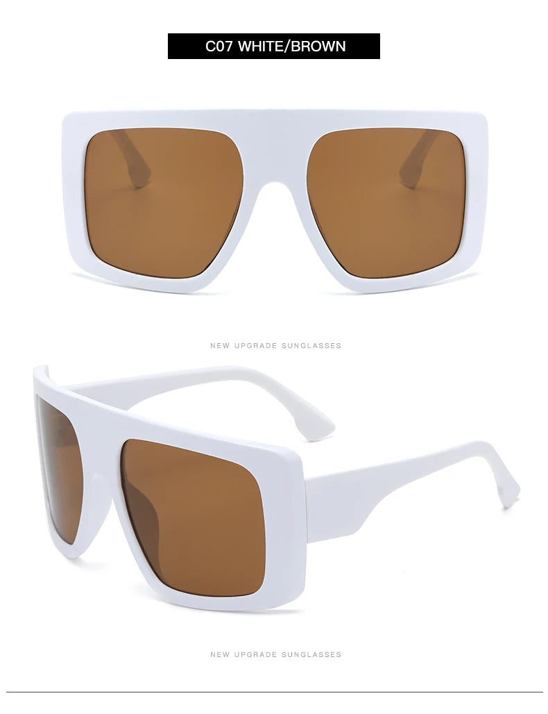 Oversized Punk Cycling Square Sunglasses Y2K Unique Men Trendy Goggle Driving Riding Sun Glasses Brand Outdoor New Eyewear UV400