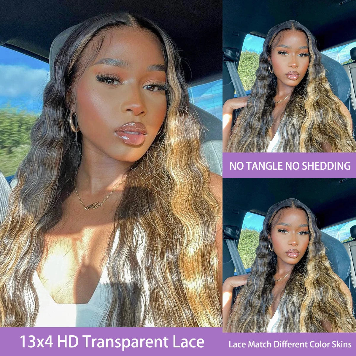 1B/27 Highlight Loose Deep Wave 13x6 Hd Lace Front Wig Brazilian Human Hair 200 High Density Ombre blonde Human Hair Curly Wigs