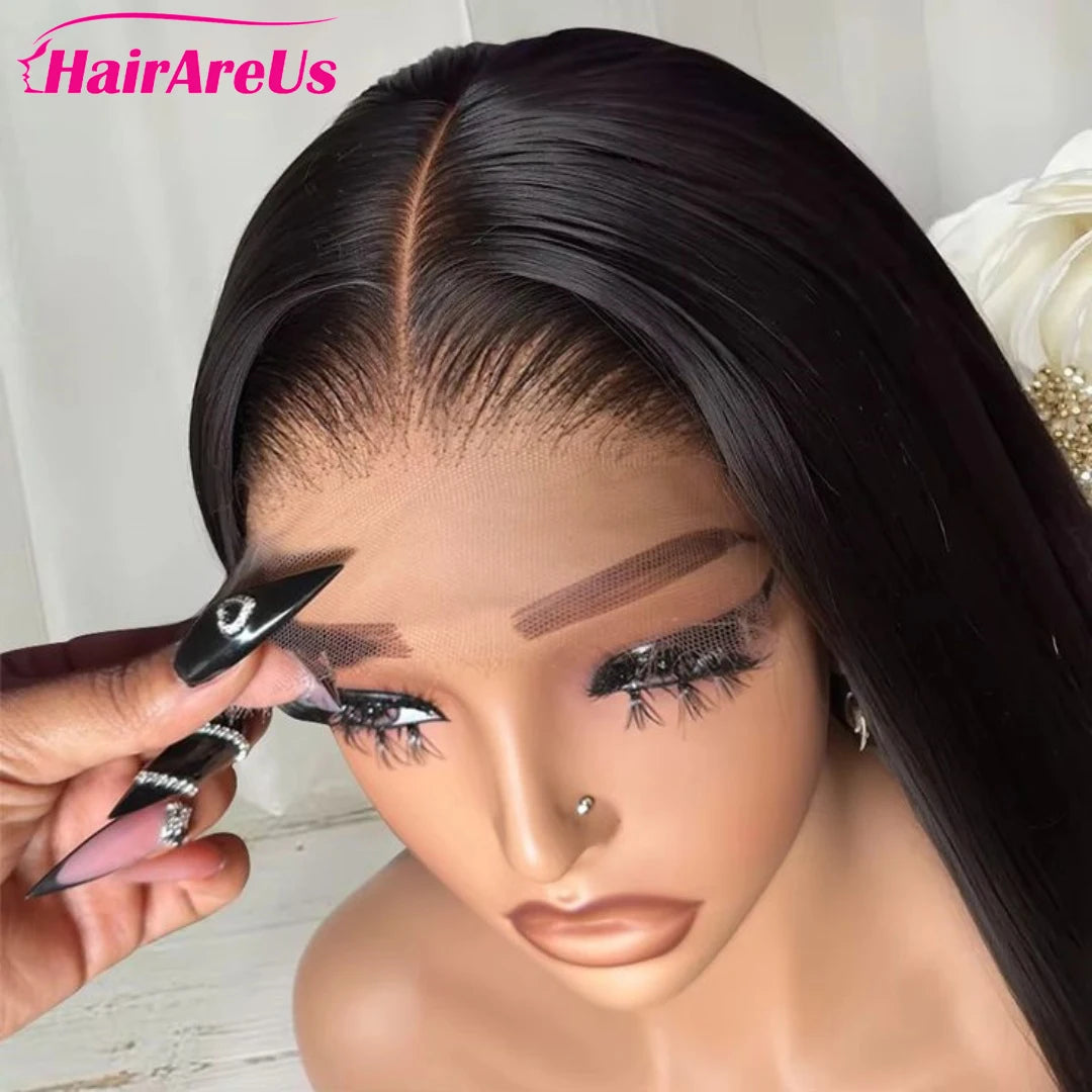 Wear Go Glueless Wig 30 32 Inch Bone Straight 13x6 HD Lace Frontal Wig Ready To Go Human Hair 5x7 HD Glueless Wigs Pre plucked