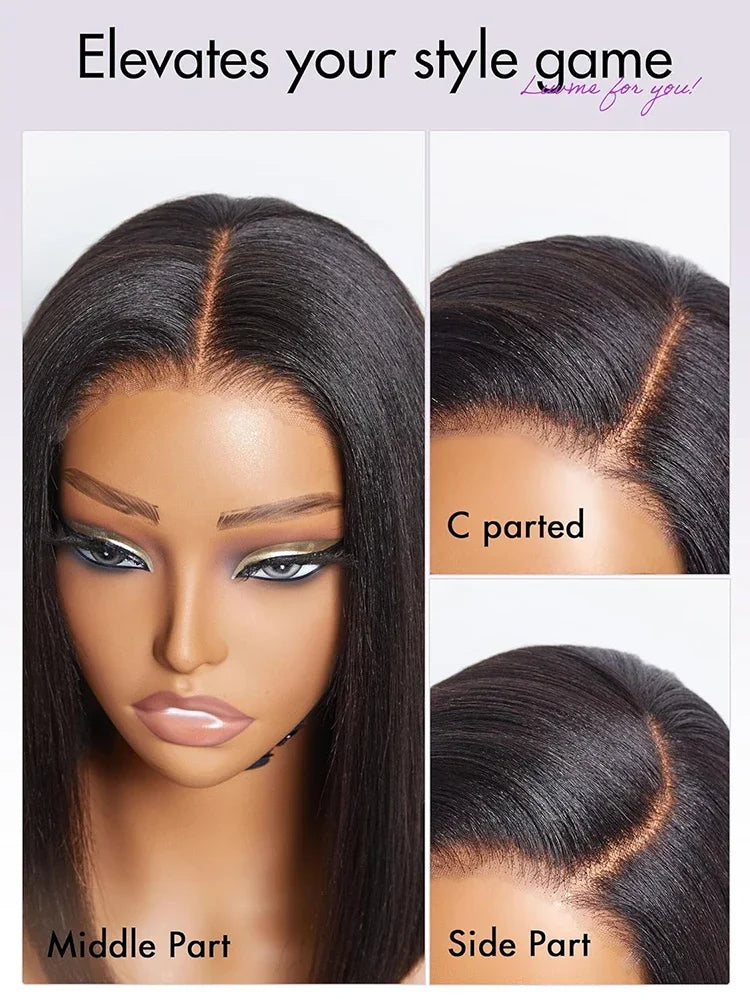 Body Wave Lace Frontal Wigs 13x4 HD Transparent Lace Front Human Hair Wigs For Women Short Bob Wigs Wear and Go Glueless Wigs