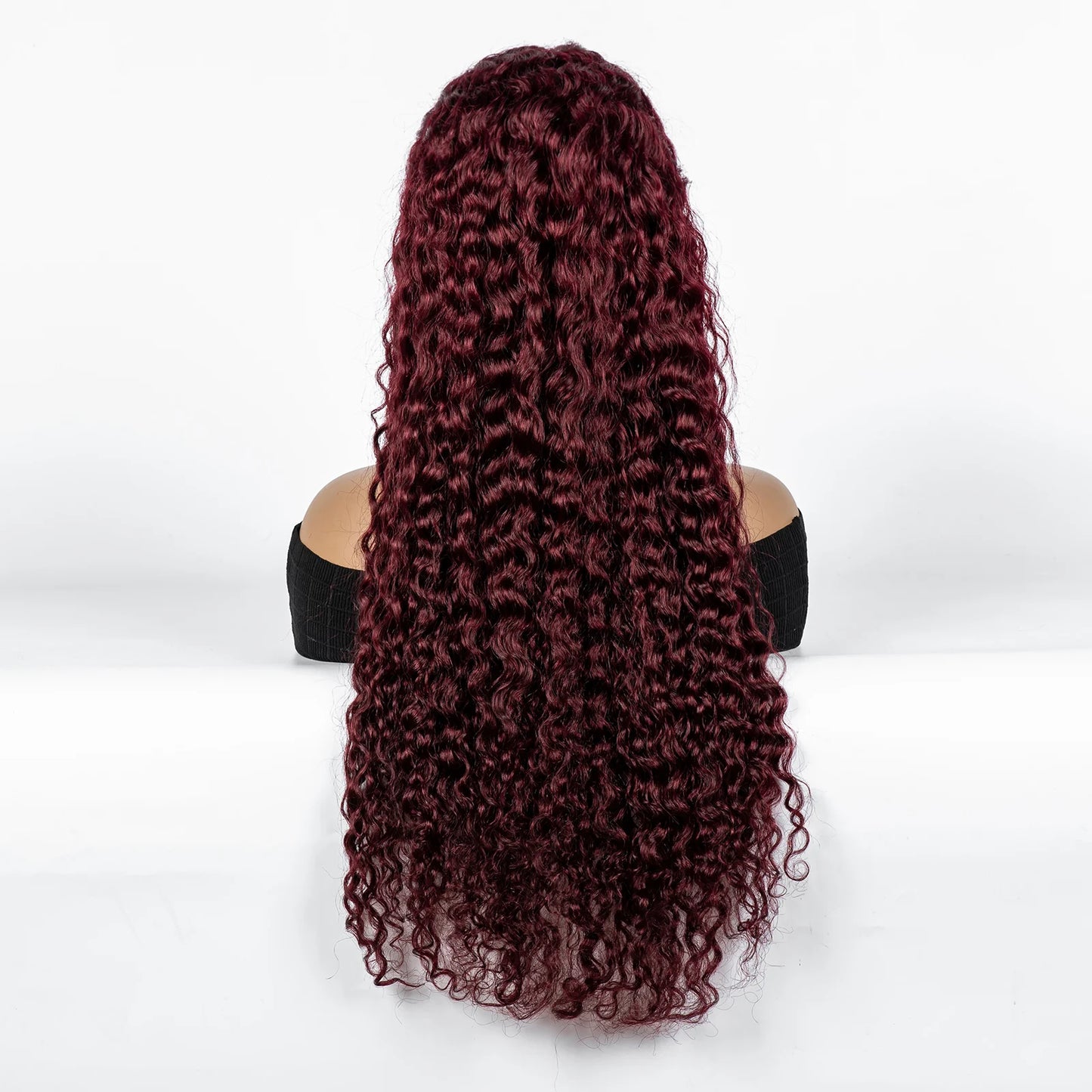 300% Density Ombre 30 Inches Water Wave Wavy Curly Human Hair Wigs 13x4 Transparent Lace Frontal Human Hair Wig for Women