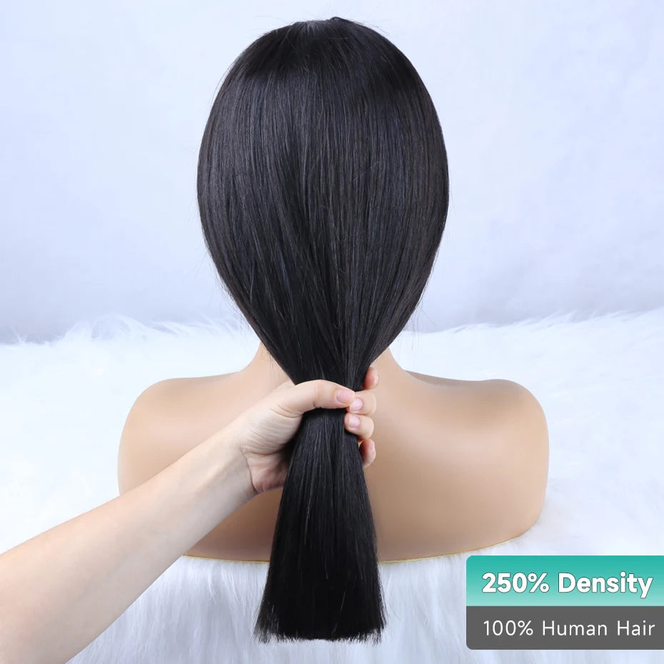 250 Density Raw Hair Vietnamese Bone Straight Bob Wig 100 Human Hair 13x6 Hd Lace Frontal Wig 13x4 Lace Front Human Hair Wig 12A