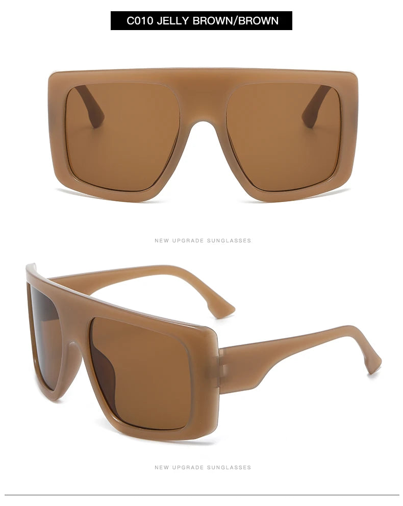 Oversized Punk Cycling Square Sunglasses Y2K Unique Men Trendy Goggle Driving Riding Sun Glasses Brand Outdoor New Eyewear UV400