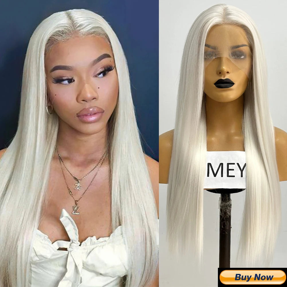 Synthetic Lace Front Wigs for Black Women Natural Hairline Synthetic Hair Lace Wig Long Brown Wig Pre Plucked Baby Hair Cosplay