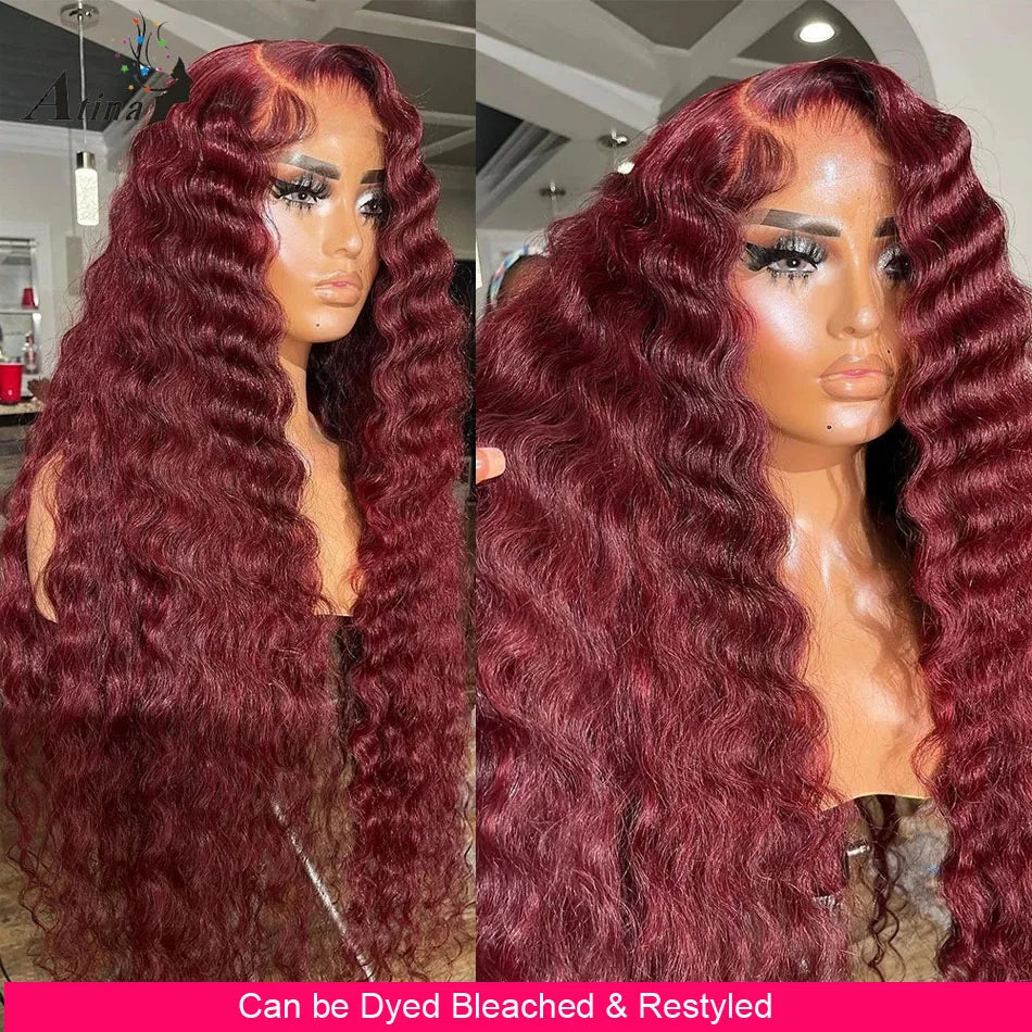 13×6 Loose Deep Wave Wig HD Lace Frontal Wigs Pre Plucked Glueless 13X6 HD Lace Human Hair Wigs Deep Wave 5x5 Closure Wig