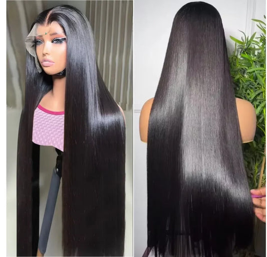 36 Inch HD 13X4 250% Bone Straight Lace Front Wig Raw Vietnamese Human Hair 13x6 Lace Frontal Wig 5X5 Glueless Wig Ready To Wear