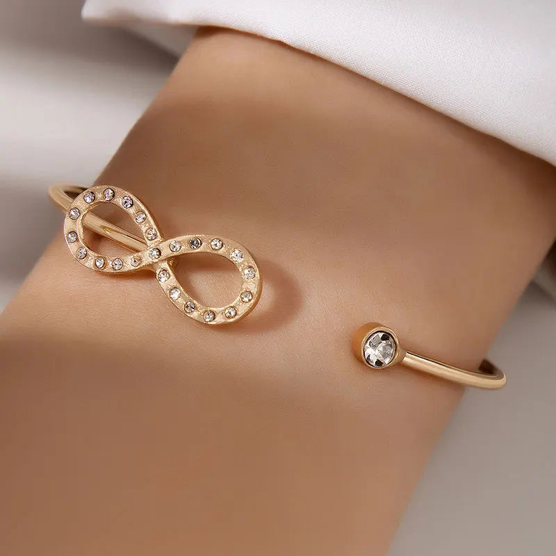 Tocona New Flower Inlaid Brick Open Bangle for Women's Vintage Green Stone Single Bracelet Party Jewelry Accessories брасле23692
