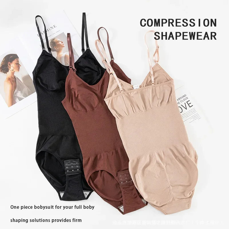 Women's One-Piece Shapewear Underwear Elastic Body Shaping Beauty Forming Tummy Control Hip Lifting Strap Underwear