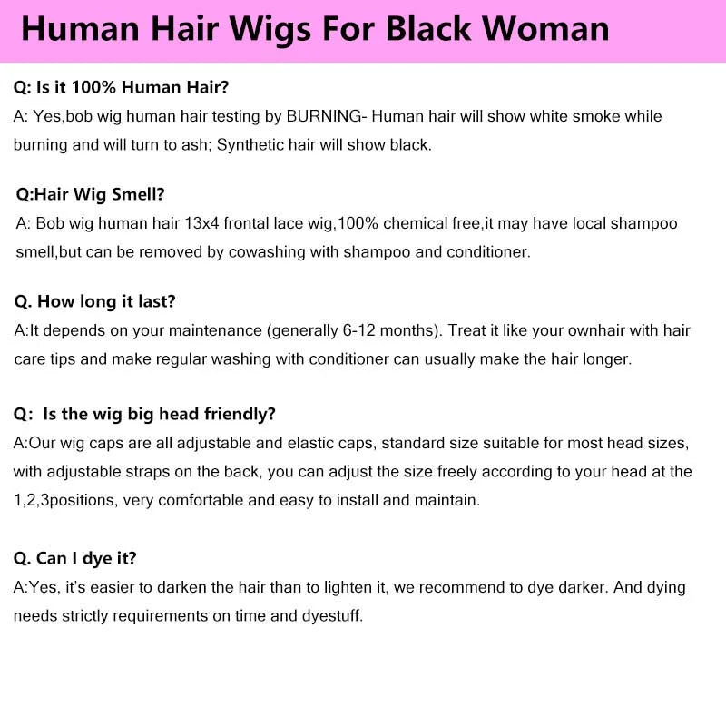 Short Pixie Cut Bob Wig Straight Human Hair 150% Density 4×4 Lace Frontal Wig Pre Plucked With Babyhair Natural Hairline