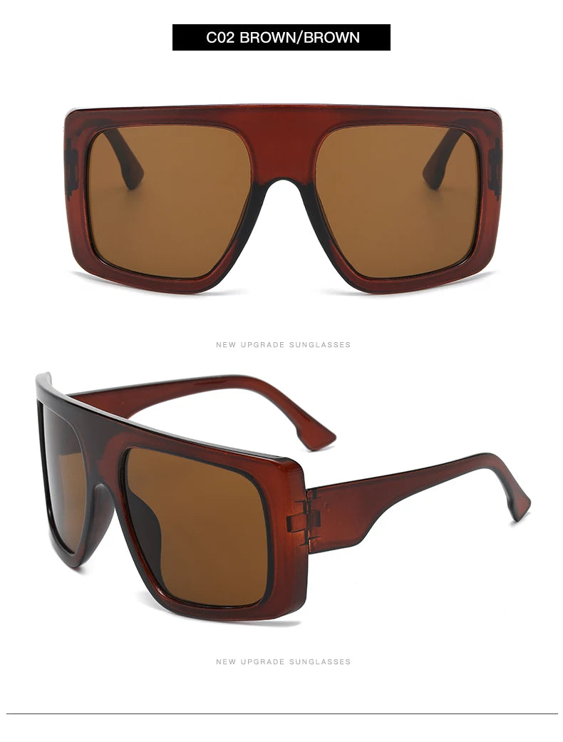 Oversized Punk Cycling Square Sunglasses Y2K Unique Men Trendy Goggle Driving Riding Sun Glasses Brand Outdoor New Eyewear UV400
