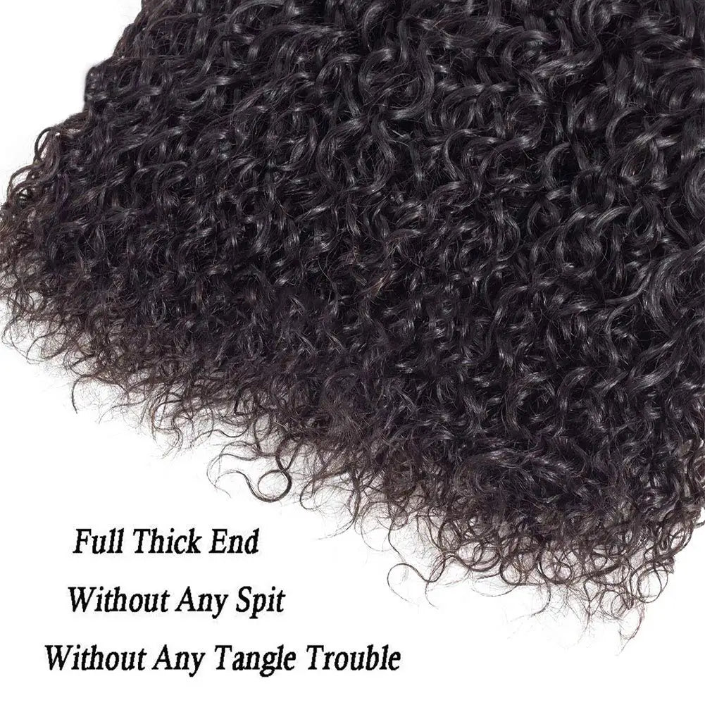 Brazilian 10A Small Spirals Curly Bundles Unprocessed Kinky Curly Human Hair Pixie Curls Weave Deep Virgin Hair Extension 3B 3C