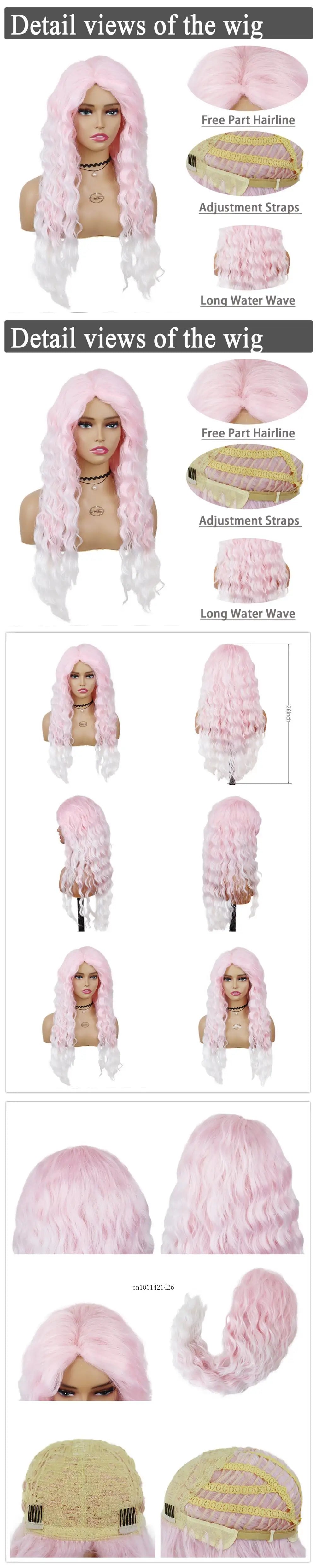 New Ash Blonde Wig Synthetic Long Curly Hair Wigs for Women Fluffy Wave Ombre Wig Costume Carnival Party Regular Cur Wig 26 Inch