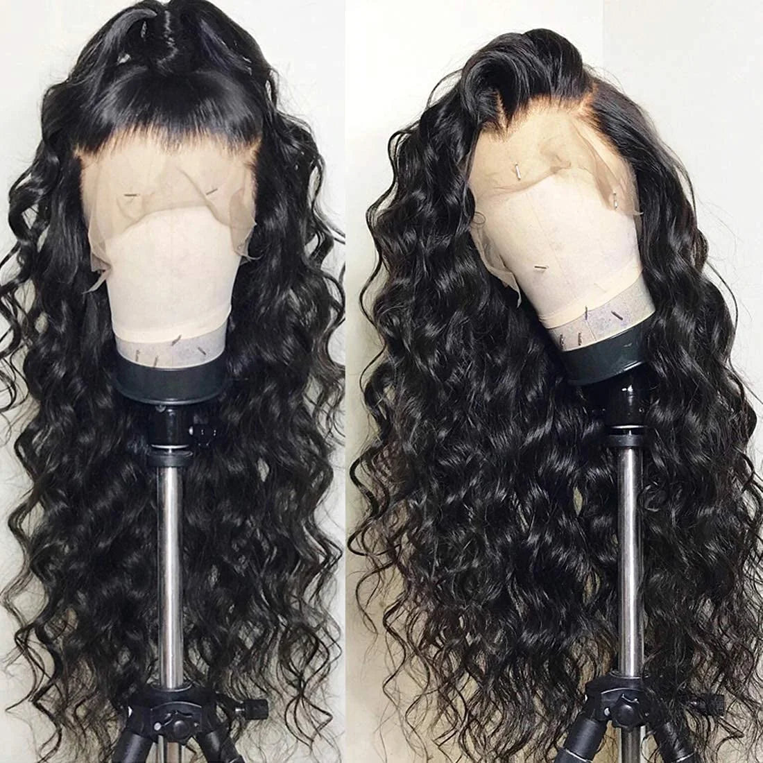 Loose Deep Wave Wigs 100% Human Hair Wigs Water Wave Brazilian HD Lace Frontal Wig 13x6 HD Lace Front Human Hair Wig For Women