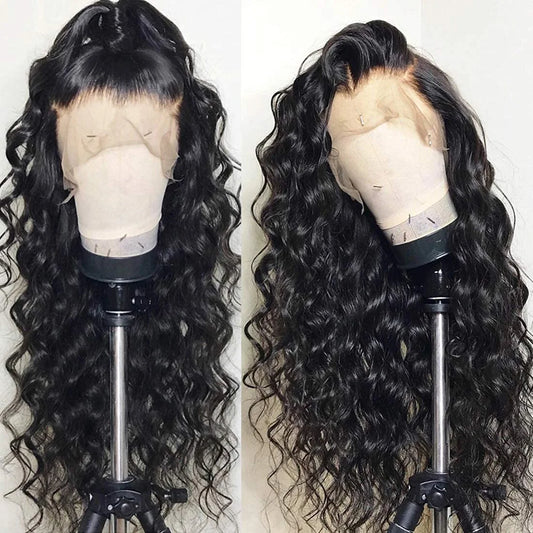 Loose Deep Wave Wigs 100% Human Hair Wigs Water Wave Brazilian HD Lace Frontal Wig 13x6 HD Lace Front Human Hair Wig For Women