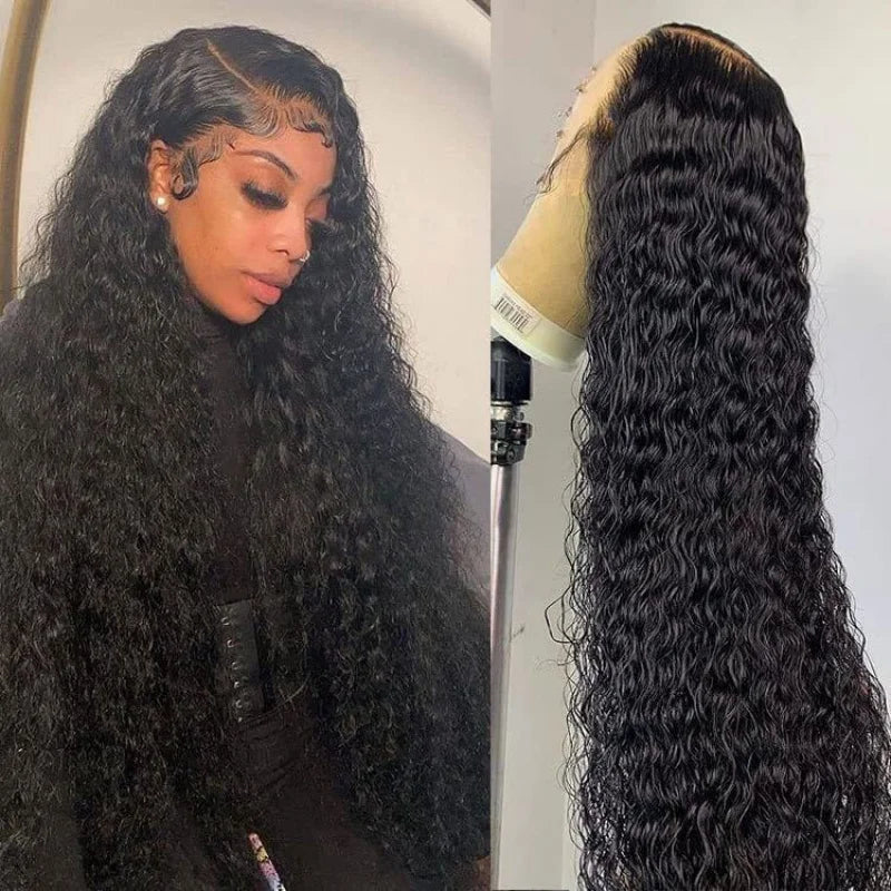 New European and American Style Wig African Small Curly Front Lace Synthetic Hair Wig