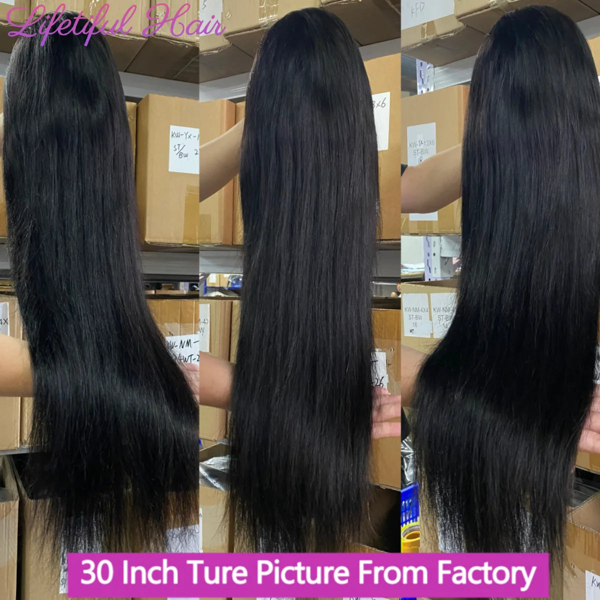 28 30 Inch Straight 13x4 Lace Front Human Hair Wig For Women Brazilian Human Hair Remy Transparent HD Lace Wigs Human Hair