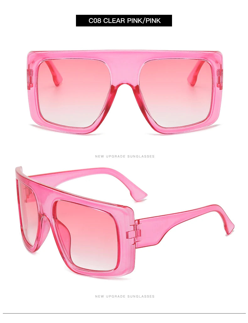 Oversized Punk Cycling Square Sunglasses Y2K Unique Men Trendy Goggle Driving Riding Sun Glasses Brand Outdoor New Eyewear UV400