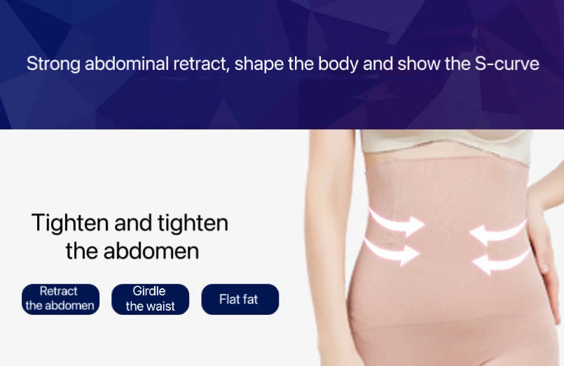 1pcs Women Belly Shaping Brief High Waist Lifting Hip Pants Slimming Panties Plus Size Postpartum Shaper Underwear Safety Panty