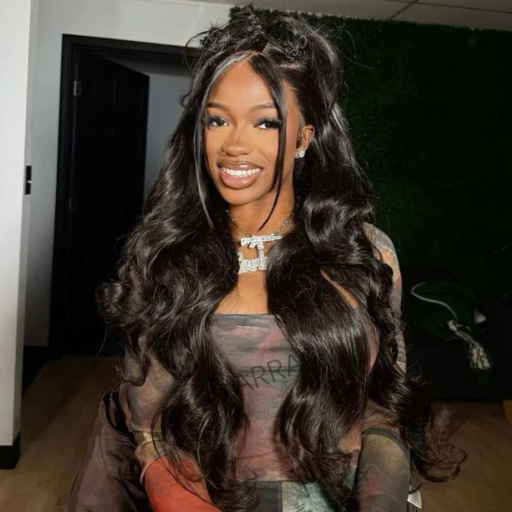 Invisible Drawstring Body Wave 360 hd Lace Front Wig Human Hair 180 Density Hidden Strap 360 Glueless Wigs Upgrade Cap For Woman