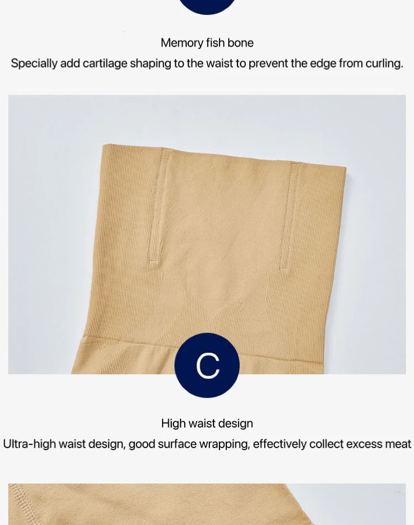 1pcs Women Belly Shaping Brief High Waist Lifting Hip Pants Slimming Panties Plus Size Postpartum Shaper Underwear Safety Panty