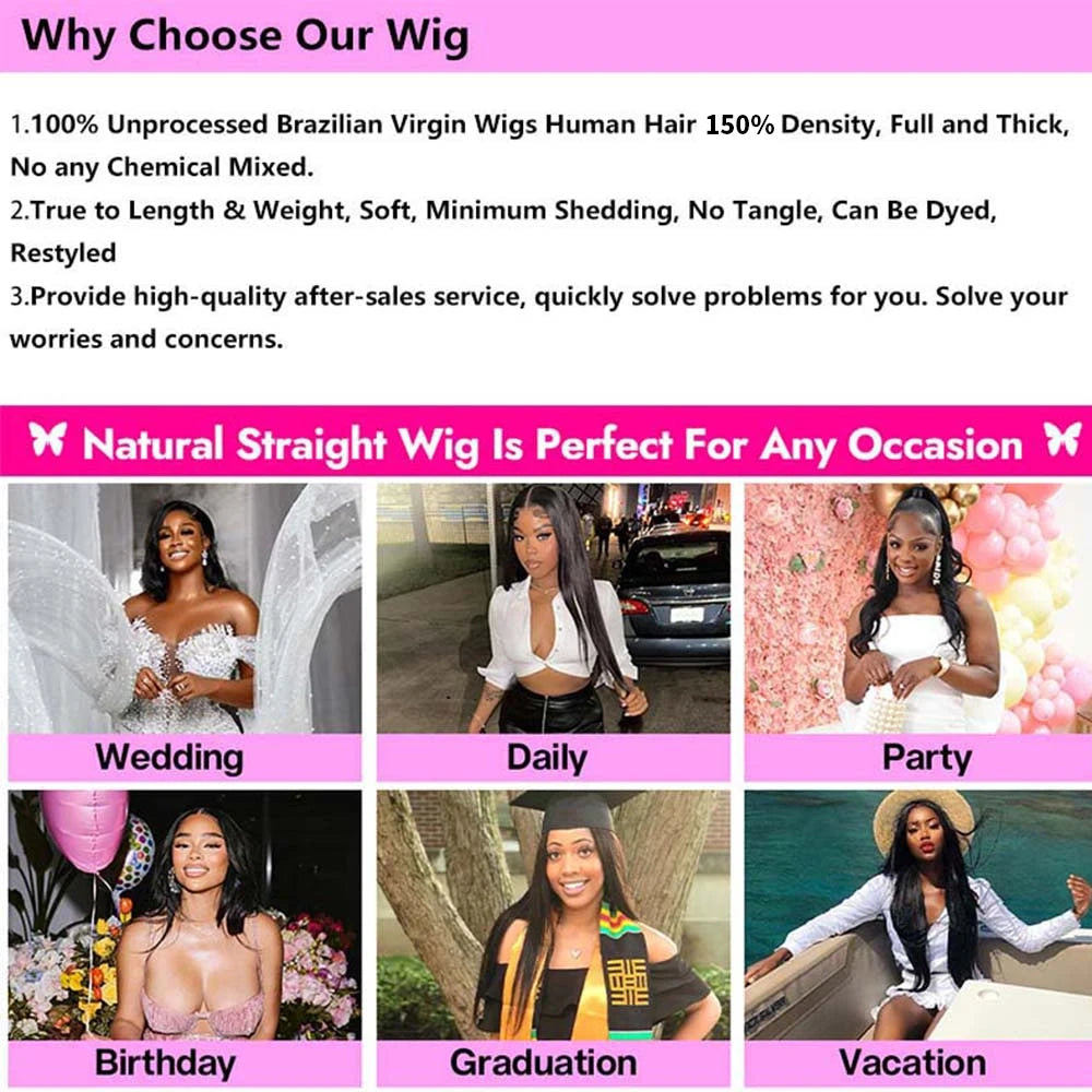 Short Pixie Cut Bob Wig Straight Human Hair 150% Density 4×4 Lace Frontal Wig Pre Plucked With Babyhair Natural Hairline