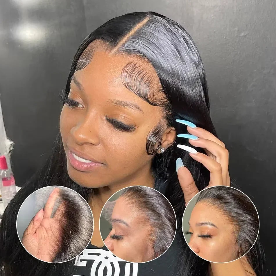 Wigs Human Hair Lace Frontal Wig Brazilian Super Double Drawn 100 Human Hair Wigs 13x4 Hd Lace Front Wig 4x4 Lace Closure Wig