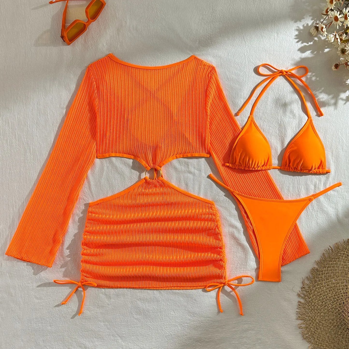 2025 Sexy Bikinis Female Swimsuits Women's Three-Piece Swimwear Beach Swim Wear Bathing Suits Brazilian Bikini Set Pool Bather
