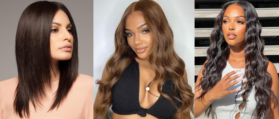 250% Density Brown 4x4 Lace Front Wig Afro Kinky Curly Thick 100% Human Hair Wigs For Women Pre-Plucked Transparent Lace Bobbi