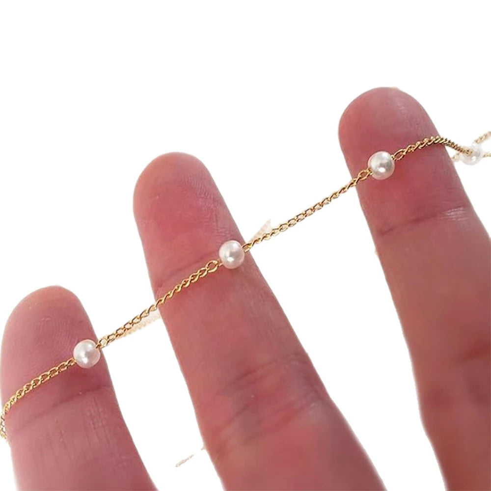 Seulement Natural Freshwater AK Pearl Beaded Necklace for Women 925 Sterling Silver Choker Luxury Neck Accessories Jewelry Gift