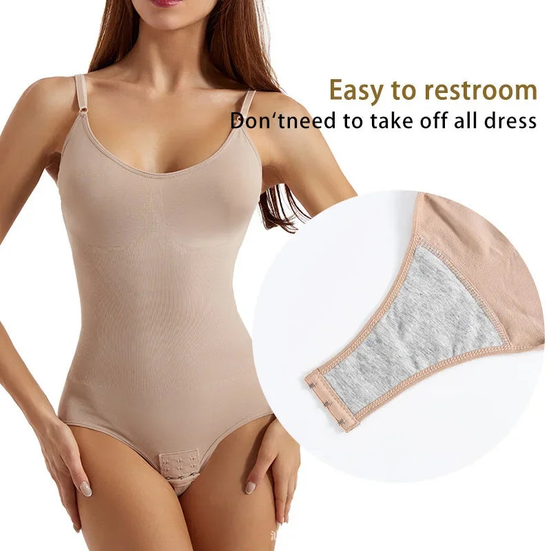 Women's One-Piece Shapewear Underwear Elastic Body Shaping Beauty Forming Tummy Control Hip Lifting Strap Underwear