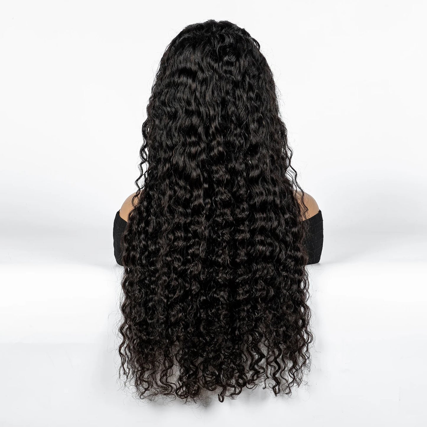 300% Density Ombre 30 Inches Water Wave Wavy Curly Human Hair Wigs 13x4 Transparent Lace Frontal Human Hair Wig for Women