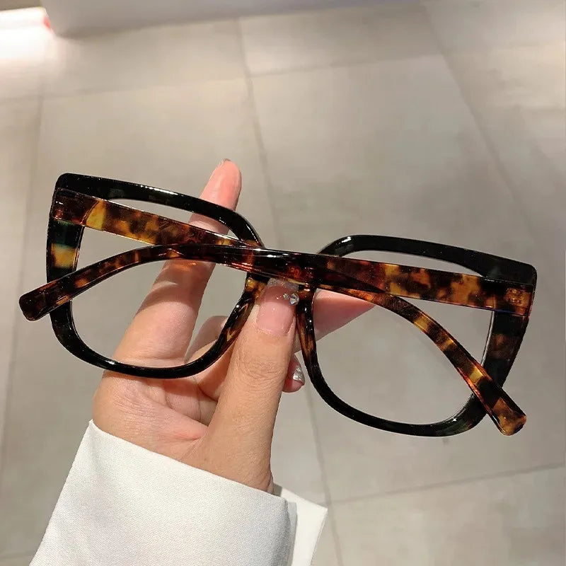 Vintage Anti Blue Light Optical Cat Eye Sexy Ladies Glasses Women Luxury Brand Designer Trend Myopia Prescription Eyewear Frame