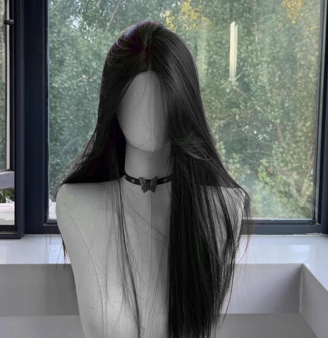 Blonde Wig for Women Long Straight Blonde Brown Wig Asian American Lace Front Synthetic  Wig for Daily Use Cosplay Ombre  Peluca