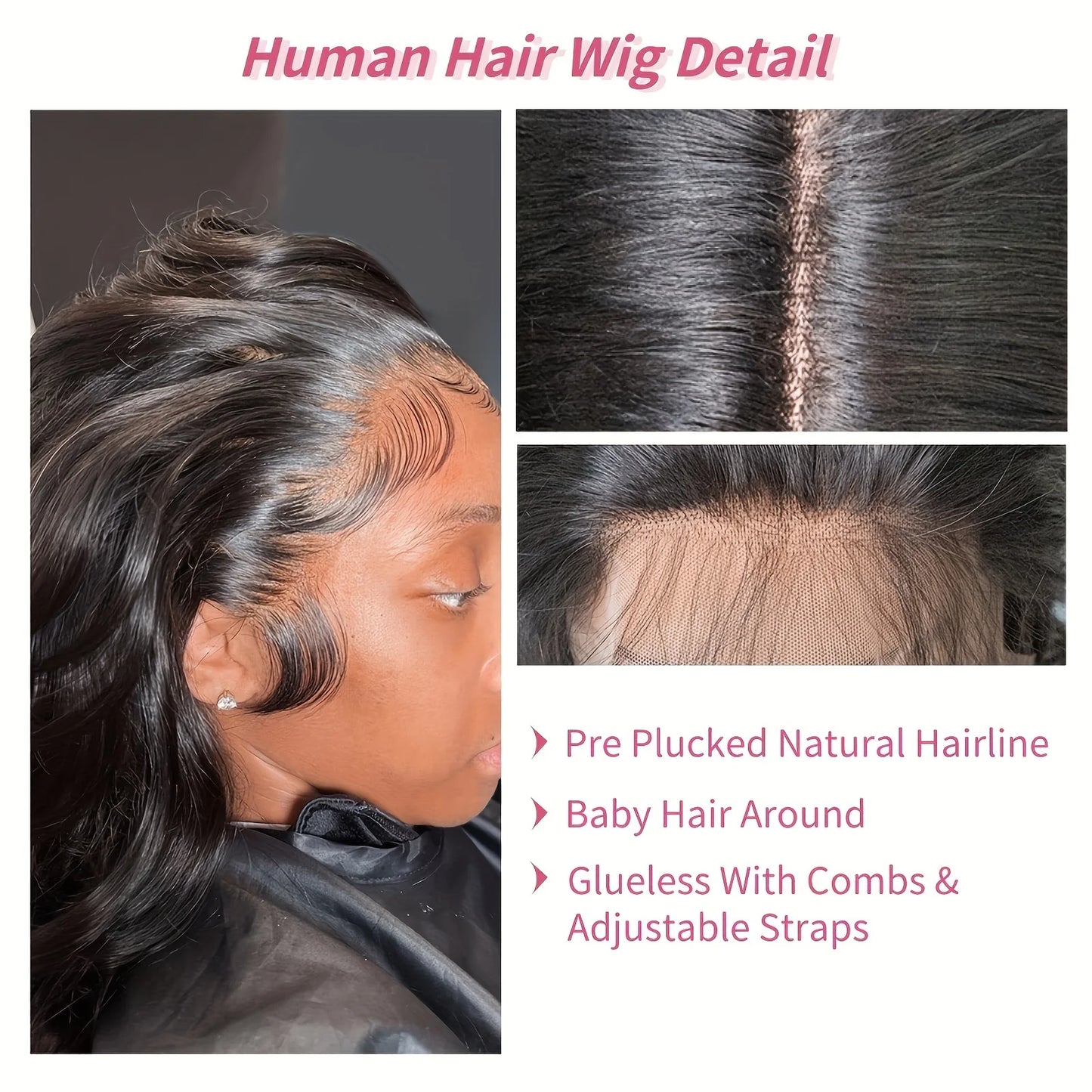 Body Wave Lace Front Wigs Human Hair Frontal 4x4 Glueless Wigs Human Hair With Baby Hair For Women Brazilian Human Hair Wig
