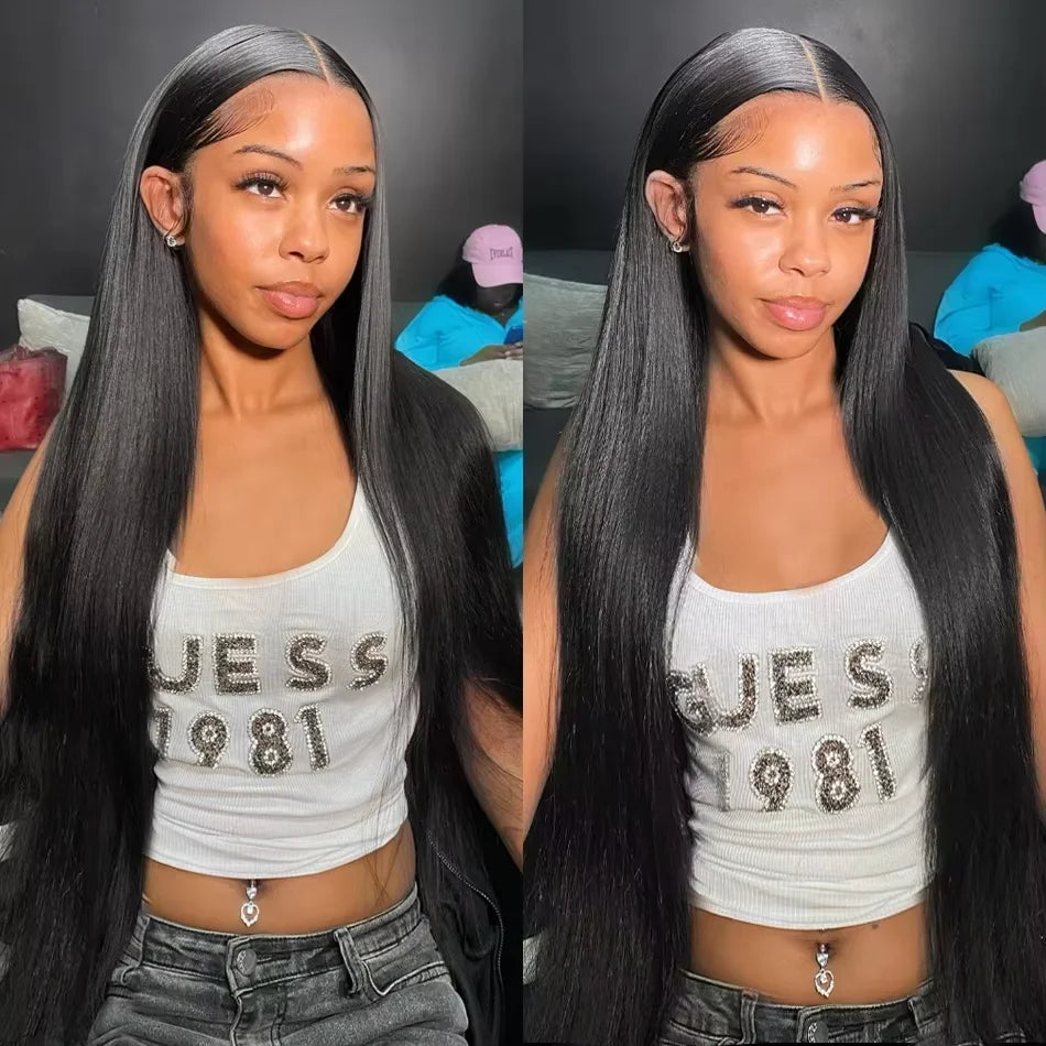 36 Inch HD 13X4 250% Bone Straight Lace Front Wig Raw Vietnamese Human Hair 13x6 Lace Frontal Wig 5X5 Glueless Wig Ready To Wear